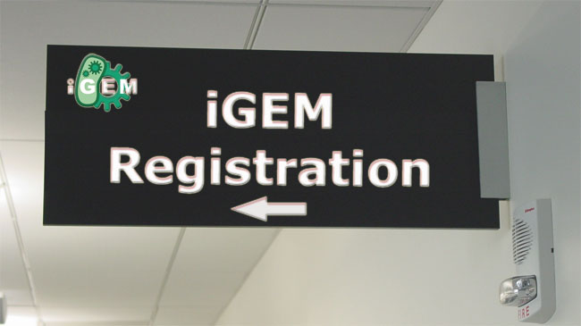 iGEM 2008 Registration sign