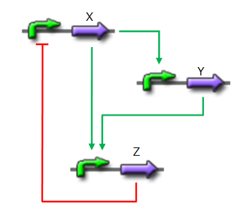 Simple oscillator composed of two elements