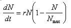 Logisitic Growth equation